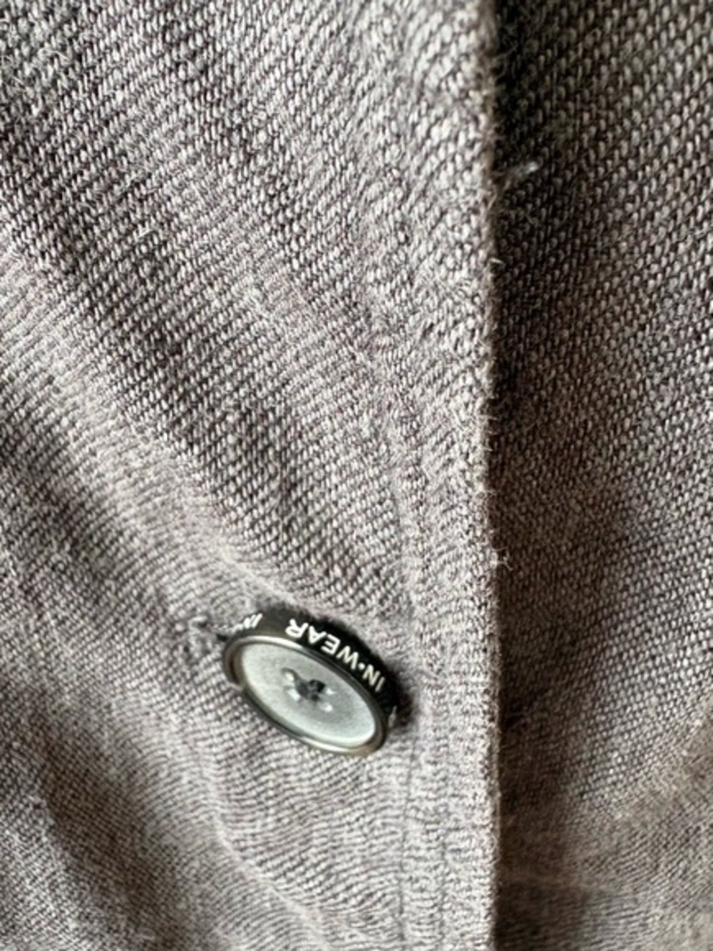 Classic Women's Gray Button-Front Jacket - Picture 6 of 7